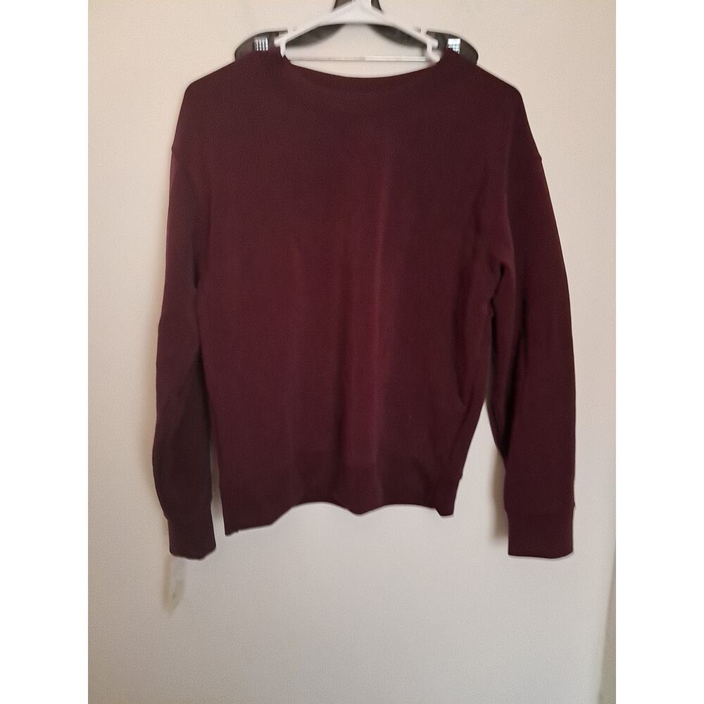 A New Day Womens X- Small Long Sleeve Burgundy Top